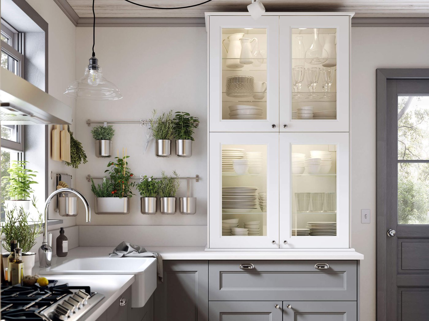 Modern Gray Kitchen AXSTAD Kitchen Series IKEA