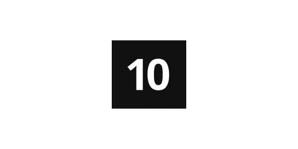 أيقونة الضمان المجاني لمدة 10 سنوات.