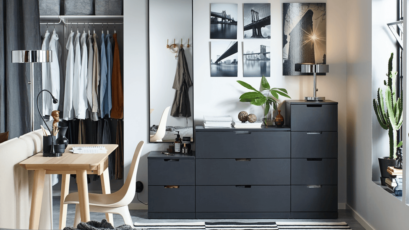 IKEA NORDLI bedroom and hallway storage