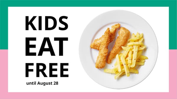 Explore kids menu
