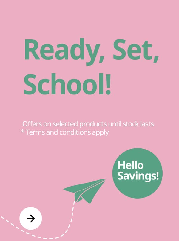 Back to school offer