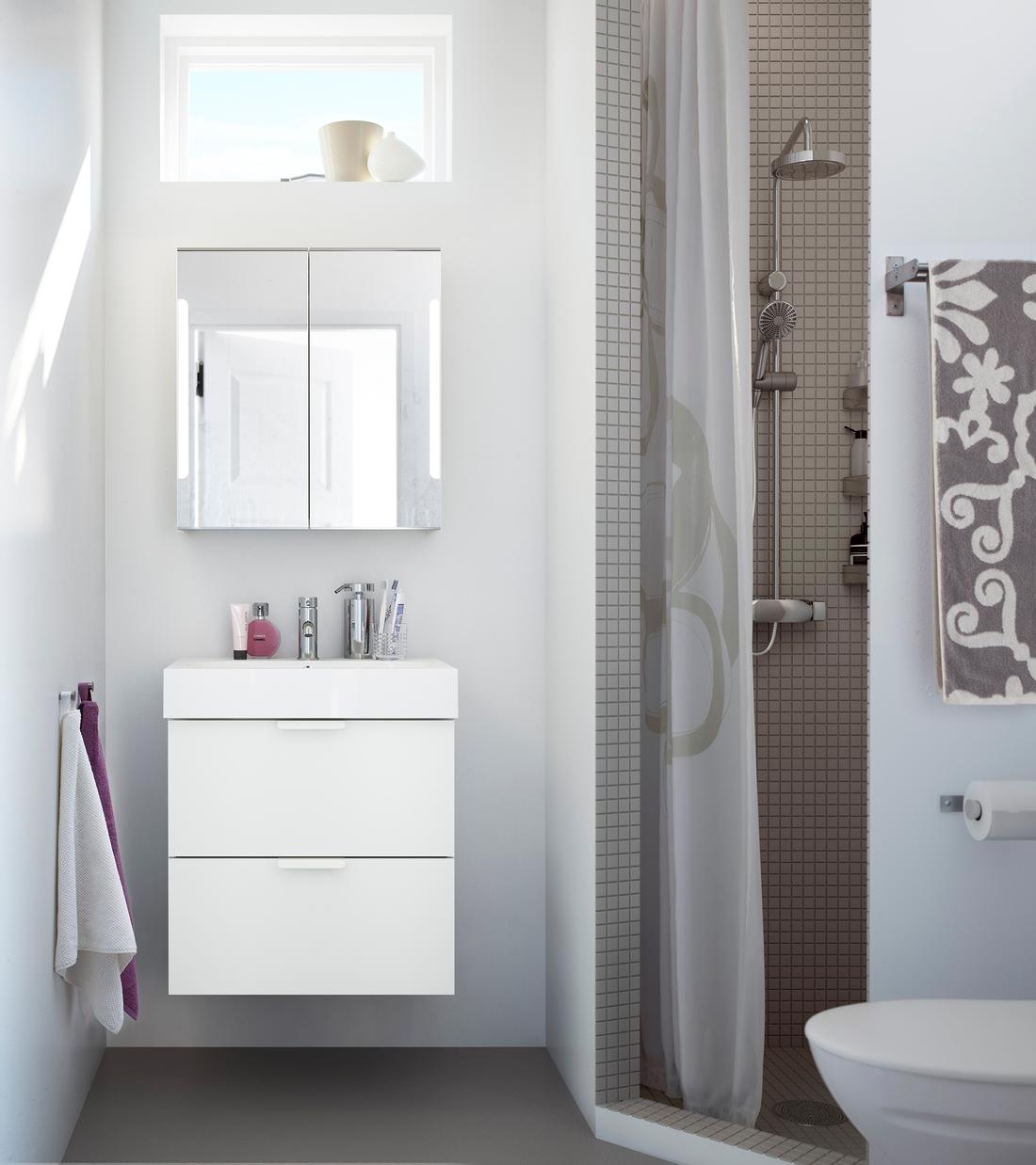 Badezimmer mit weißen Möbeln einrichten - IKEA Deutschland