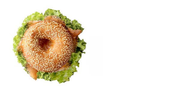 Bagel s marinovaným lososem