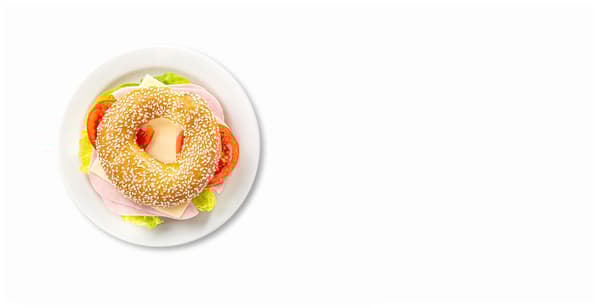 bagel šunka sýr