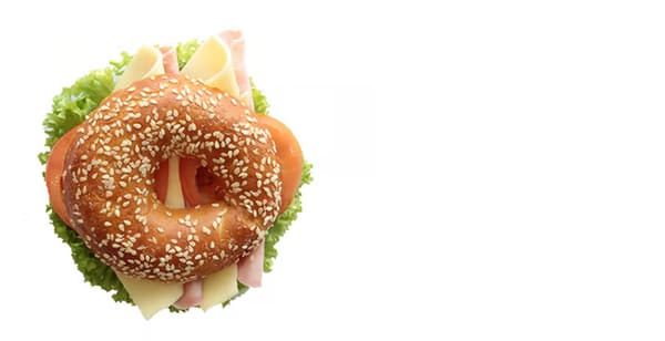 bagel šunka sýr