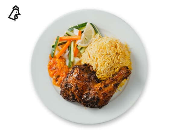 Baked Chicken Mandi with 
Biryani Rice