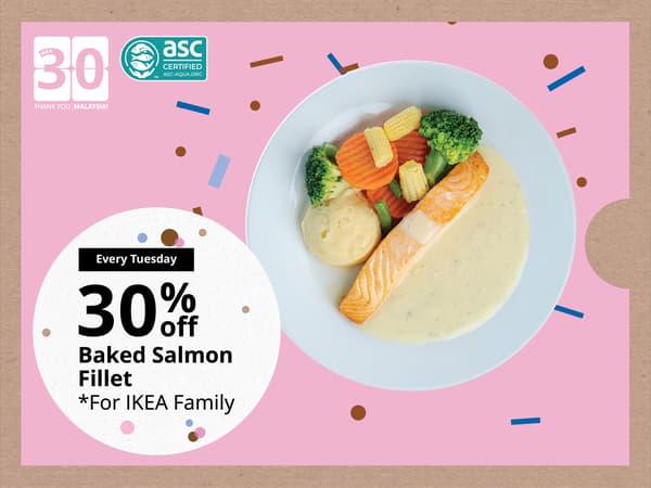 Baked salmon fillet