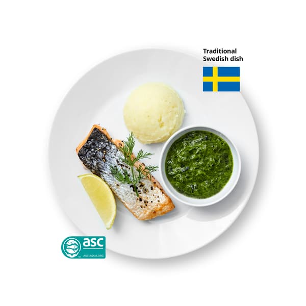 Baked salmon fillet