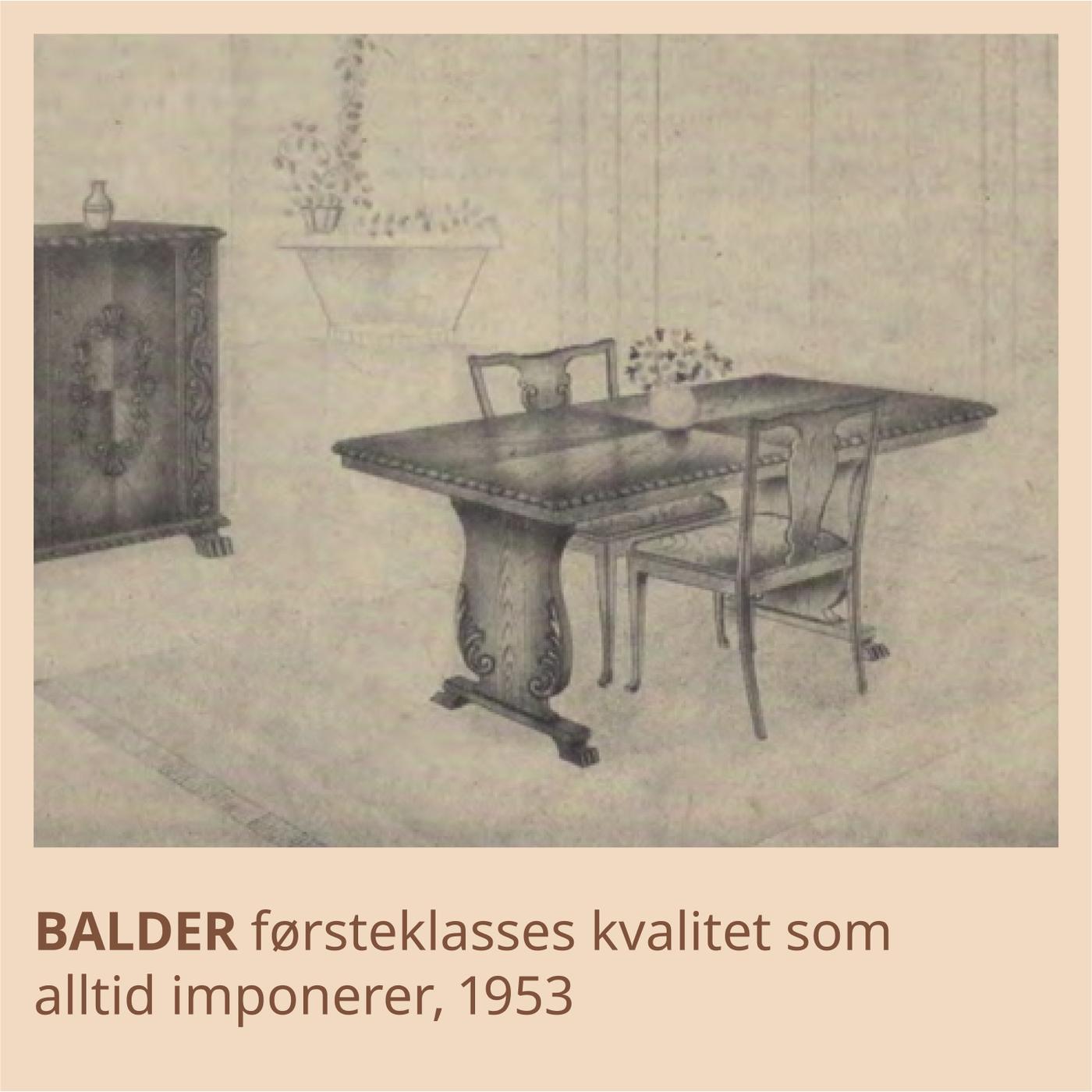 BALDER førsteklasses kvalitet som alltid imponerer.