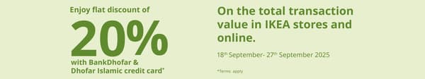 Bank Dhofar 20% off 
