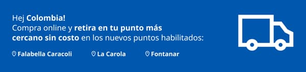 Banner azul de IKEA Colombia con el mensaje 