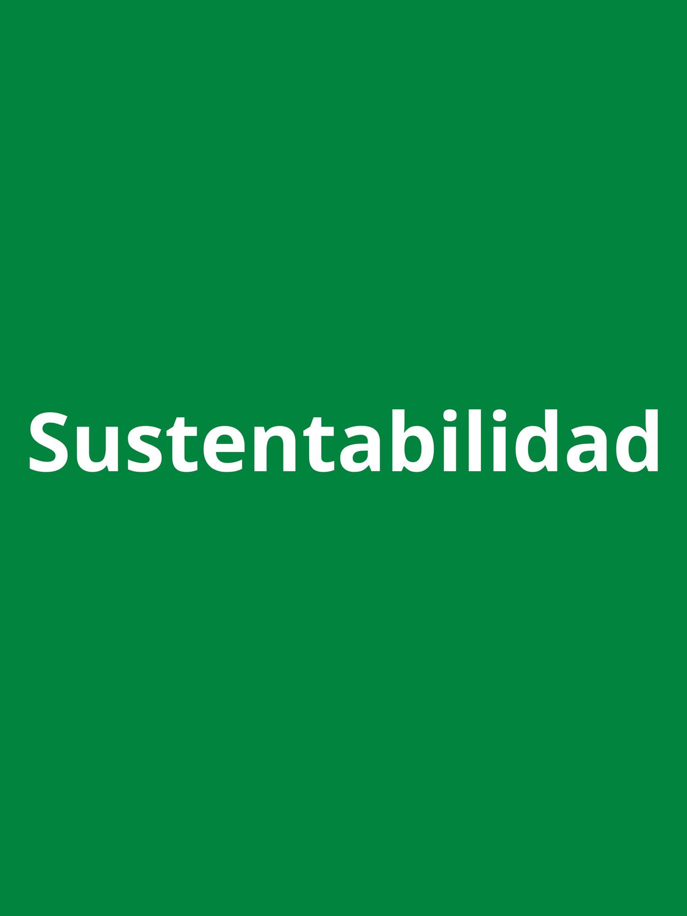 banner negro que dice sustentabilidad