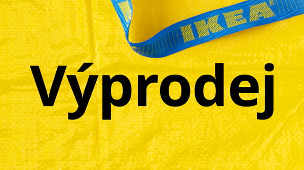 Banner s nápisem Výprodej