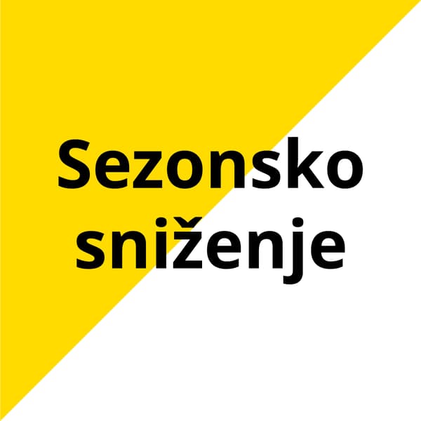 Banner žuto bijele boje s tekstom sezonsko sniženje