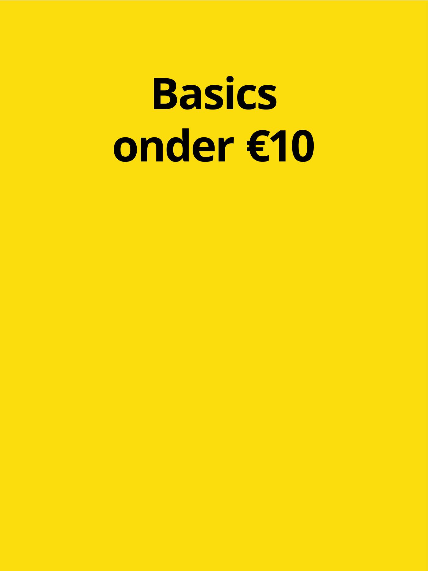 Basics onder €10