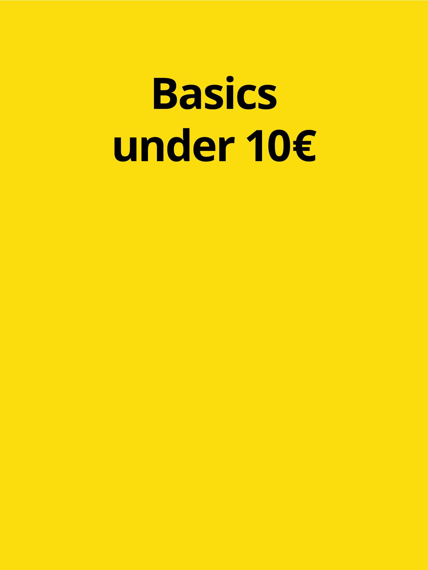Basics under 10€