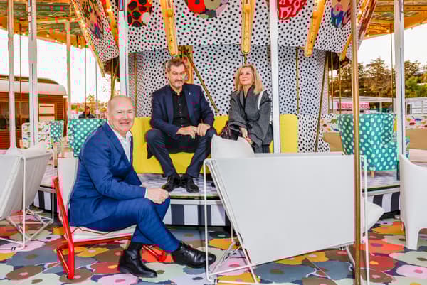 Bayerns Ministerpräsident Dr. Markus Söder und Schwedens Botschafterin Veronika Wand-Danielsson zu Besuch beim Jubiläumsevent von IKEA Deutschland und gratulieren IKEA und Herrn Walter Kadnar, CEO & CSO IKEA Deutschland, zum Geburtstag.