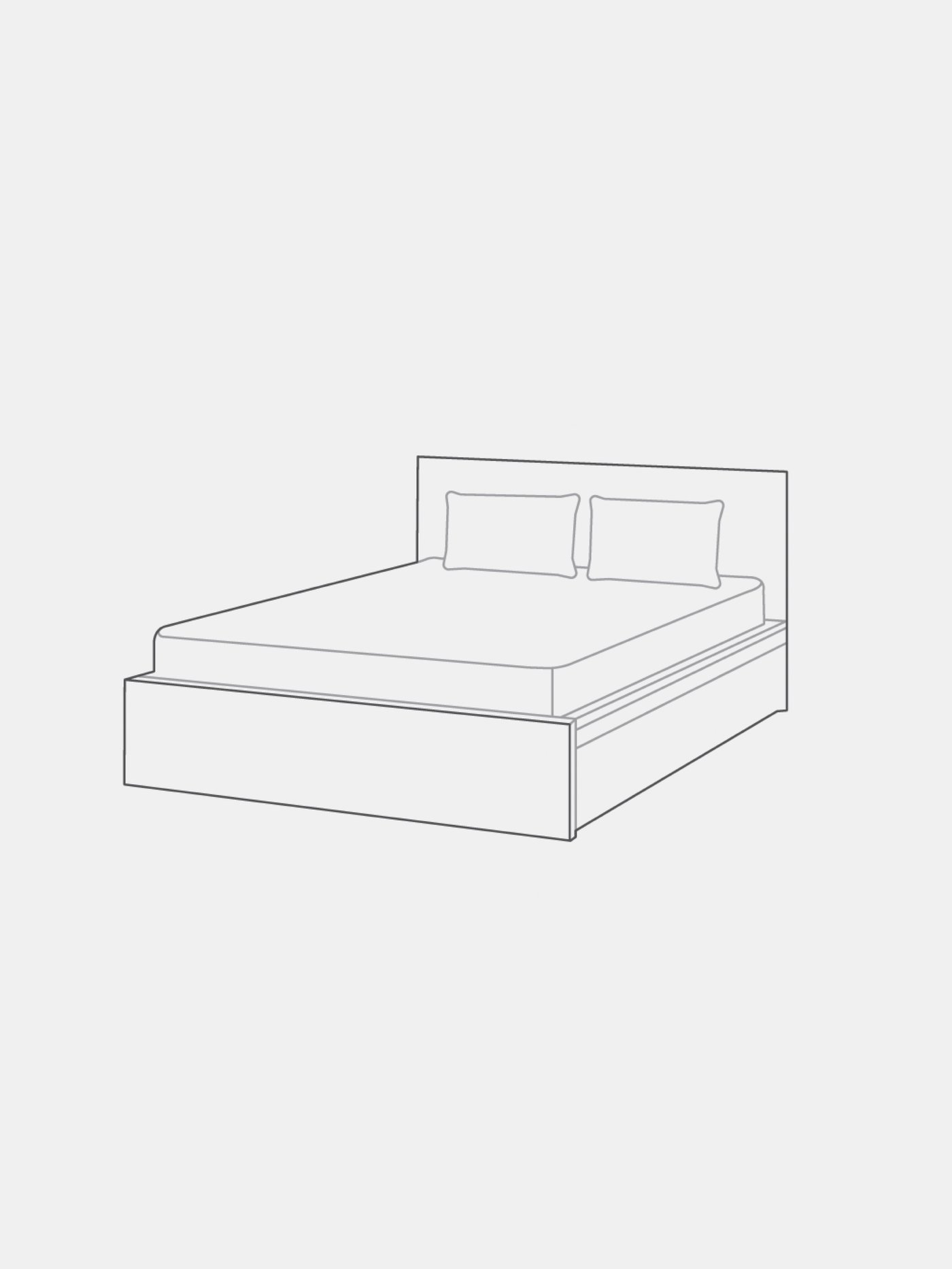 Bed gingerbread cut out