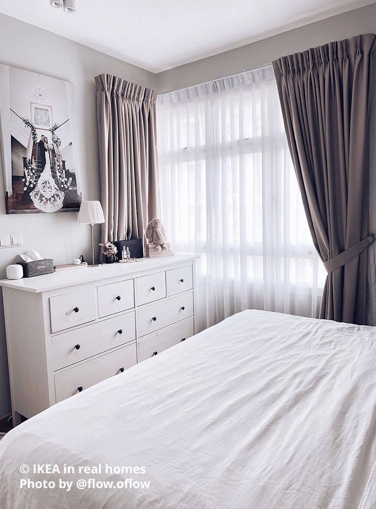 Bedroom setting. IKEA in real homes Photo by @flow.oflow