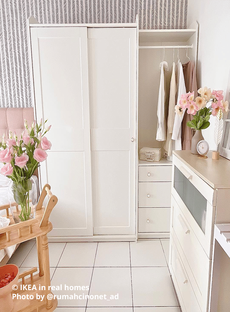 Bedroom setting. IKEA in real homes Photo by @rumahcinonet_ad