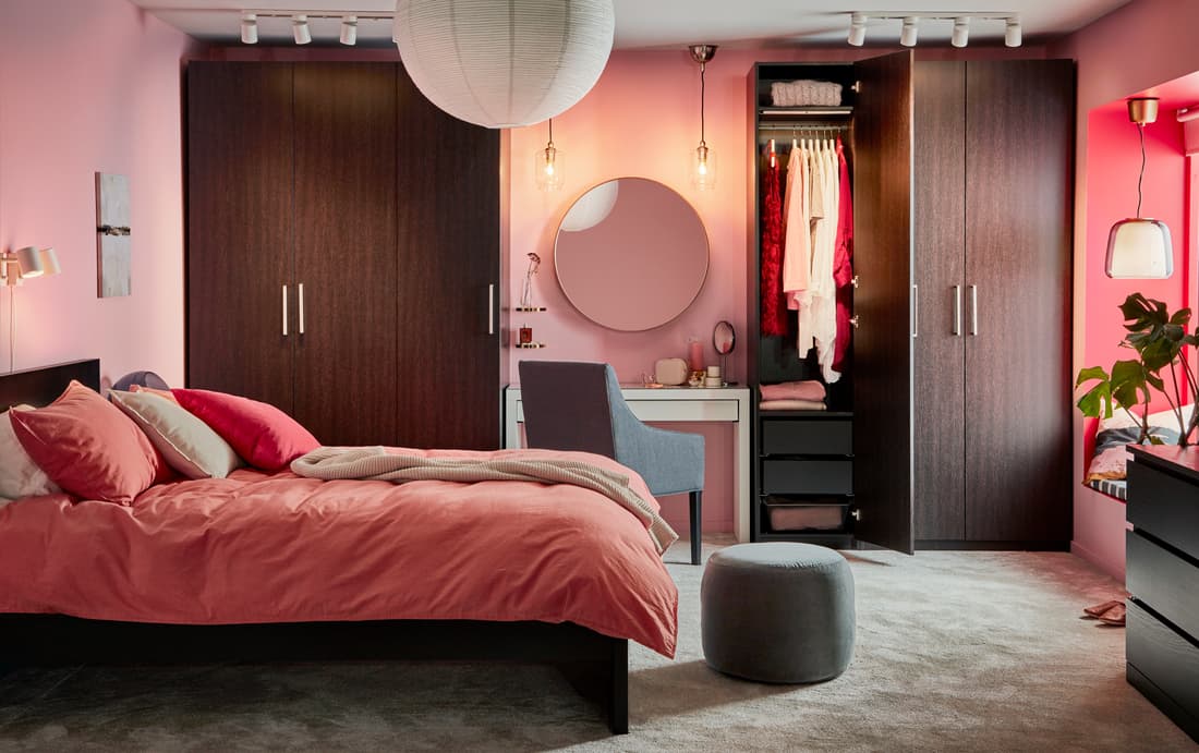 The color coordinated luxury bedroom - IKEA