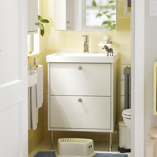 Beige sink basin
