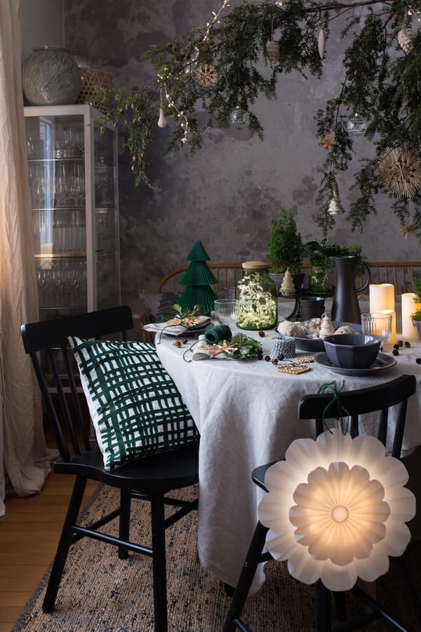 Beispiel für ein weihnachtlich gestaltetes Tischset.