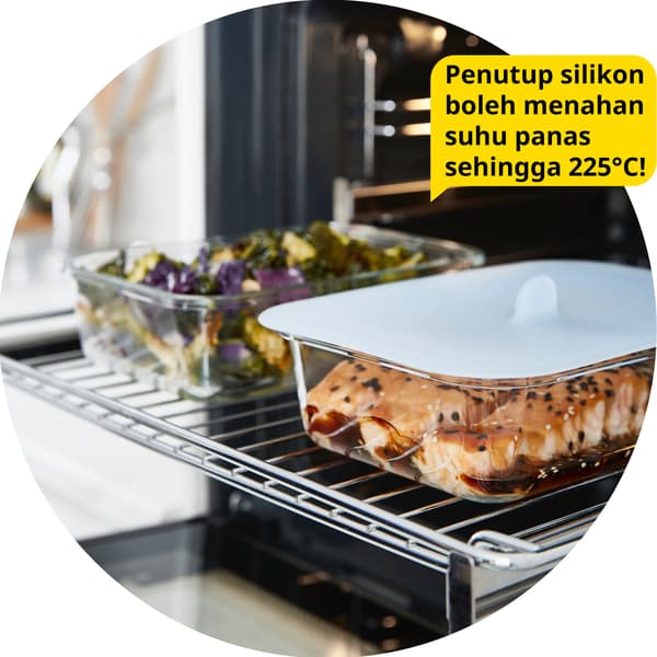 Bekas kaca berpenutup silikon IKEA 365+