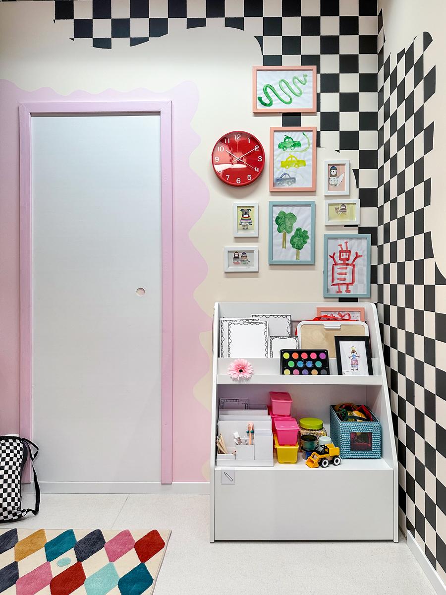 BERGIG Regał na książki z szufladą, biały