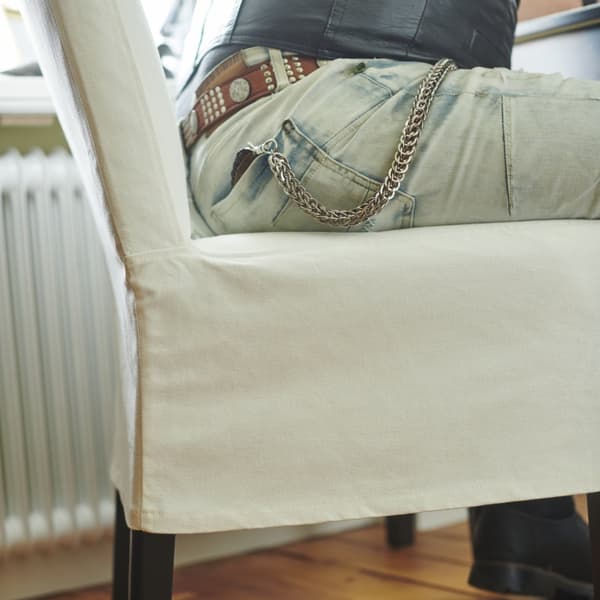 BERGMUND Krzesło, czarny/Hallarp beżowy