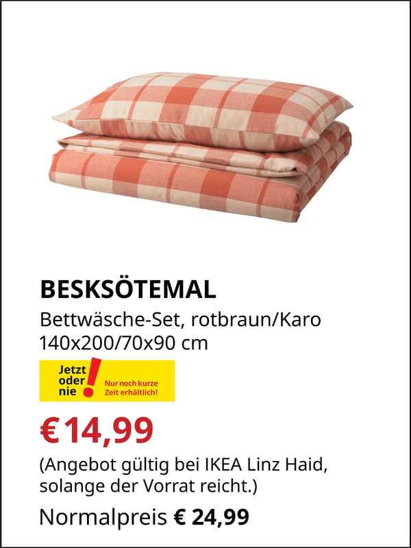 BESKSÖTEMAL, Bettwäsche-Set, €14,99
