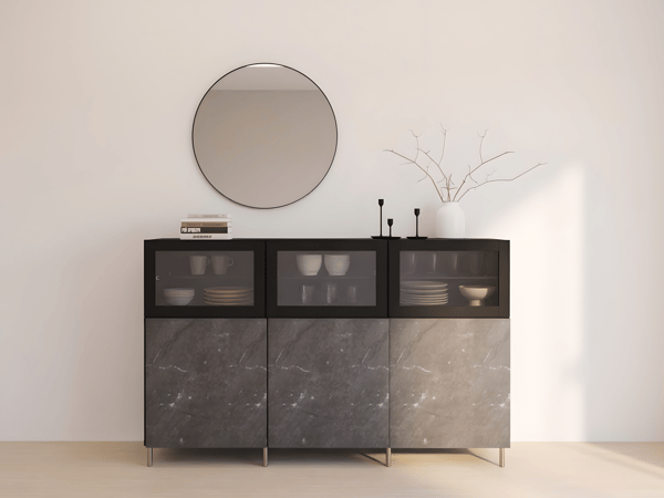 BESTÅ Storage combination with glass door