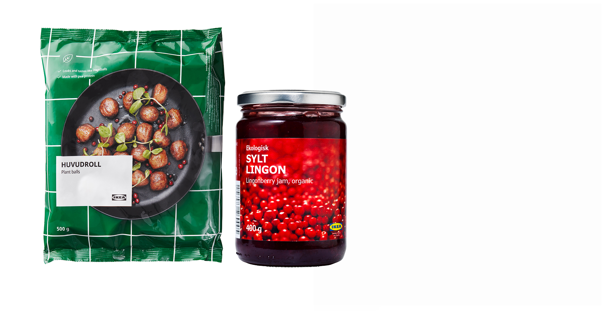 Bezmasé kuličky mražené a brusinkkový džem