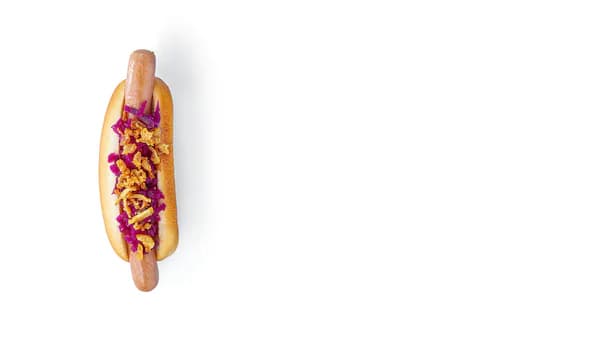 bezmasý hot dog