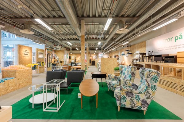 Bild på en cirkulärbutik i ett IKEA varuhus.