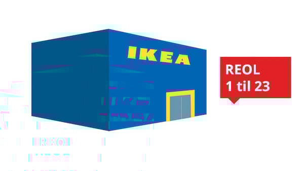 Bilde illustrasjon av fasaden på IKEA Furuset.