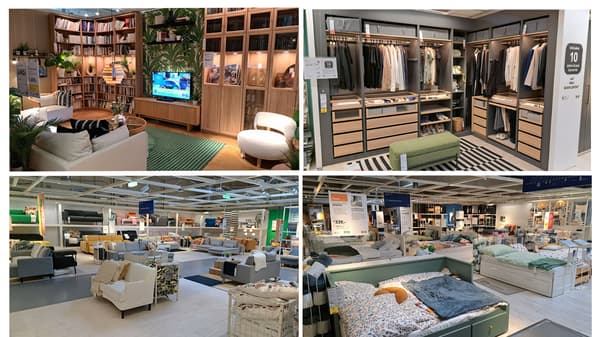 Bilder der Möbel-Ausstellung  im 1.Stock von IKEA Klagenfurt!