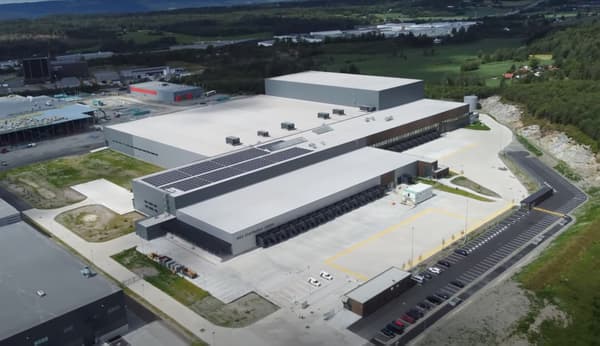 Bildet over distribusjonssenter IKEA Vestby