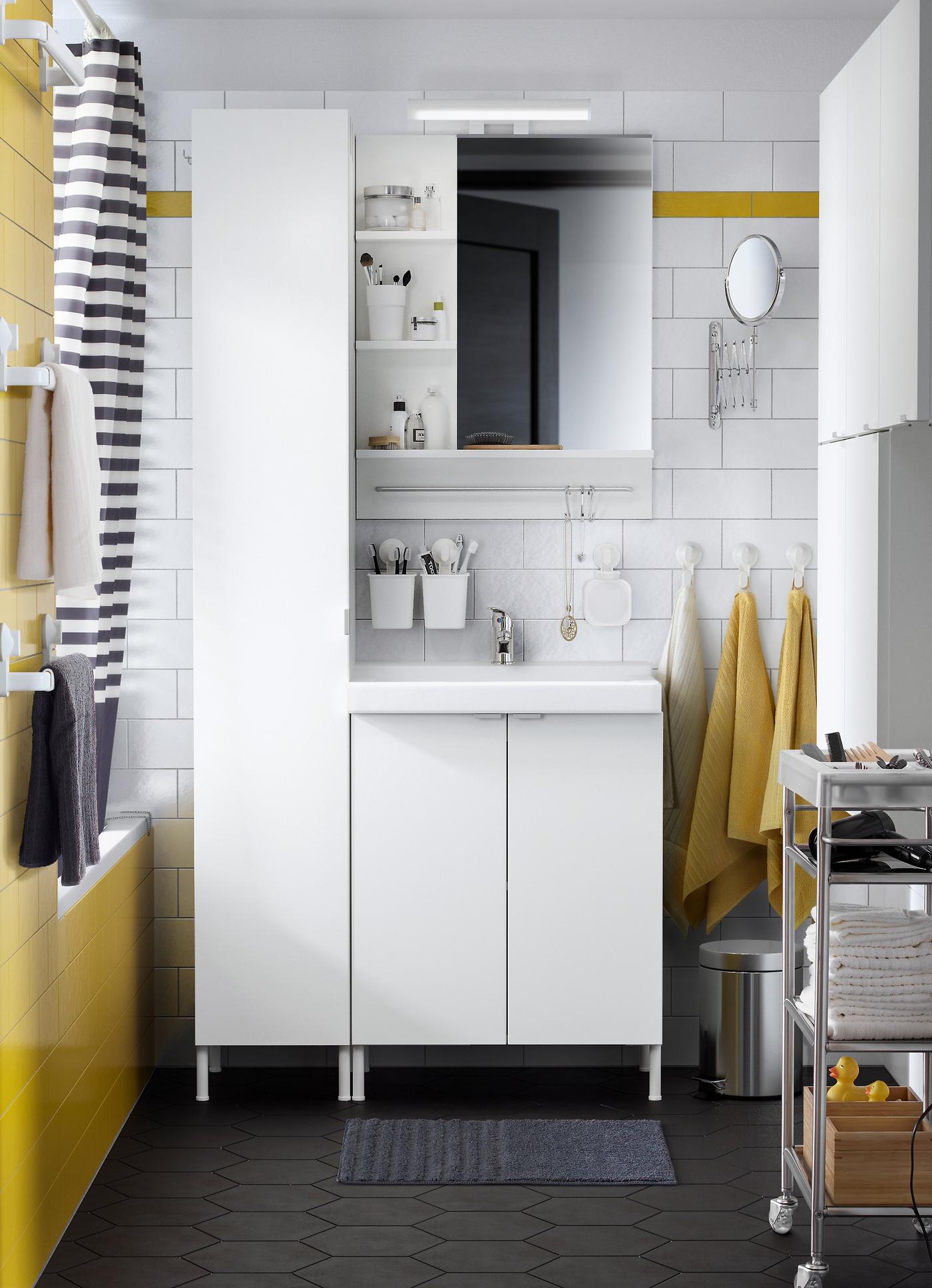 Bilik mandi yang teratur dengan baik akan terasa lebih besar | IKEA