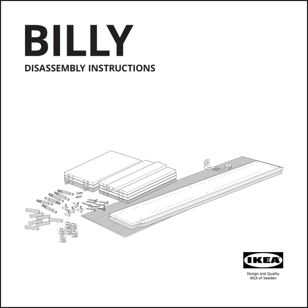 BILLY disassembly instructions