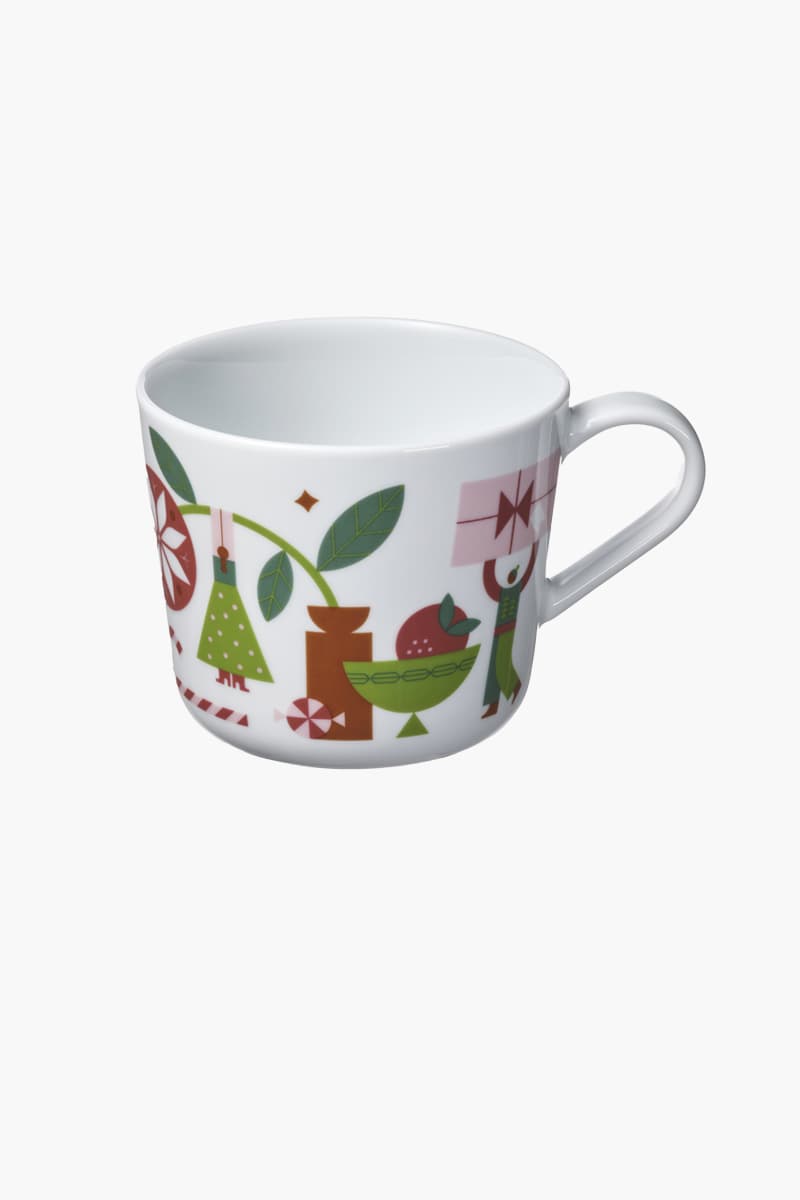 Bílý hrnek VINTERFINT s vánočním vzorem