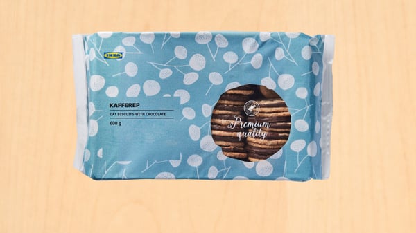 Biscotti d'avena KAFFEREP con cioccolato Certificato Rainforest Alliance, 600 g