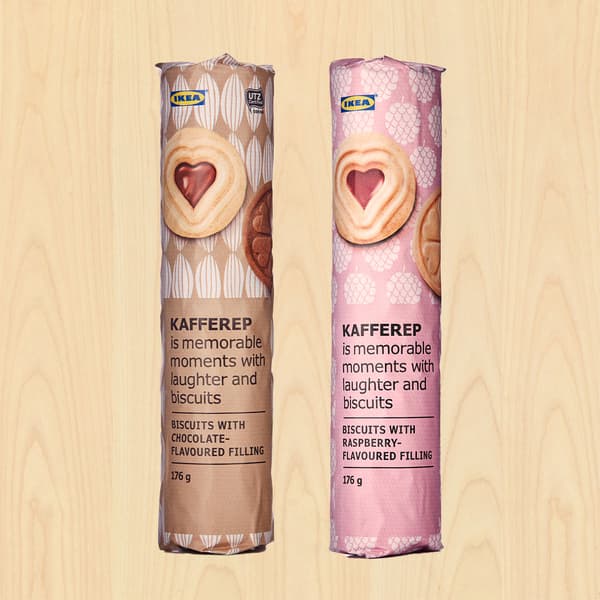 Biscuit with chocolate filling, 176g + Biscuit with raspberry filling, 176g