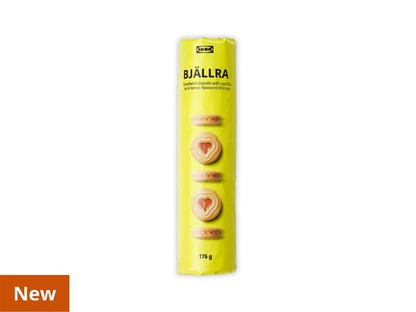 BJÄLLRA
Biscuits with Vanilla and Lemon 
Filling, 176g