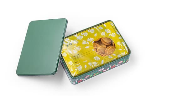BJÄLLRA, VINTERFINT 2025
1x sušenky ovesné 600 g,
1x plechovka s víkem, 29x20x8 cm