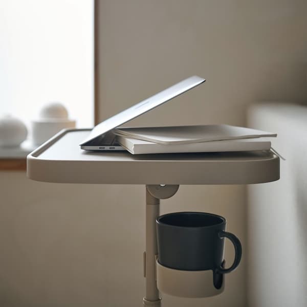 BJÖRKÅSEN Stolik pod laptopa, beżowy