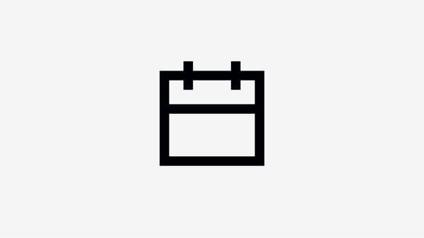 black and white fine line calendar