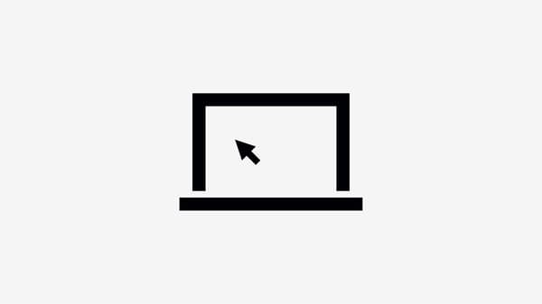 black and white fine line laptop