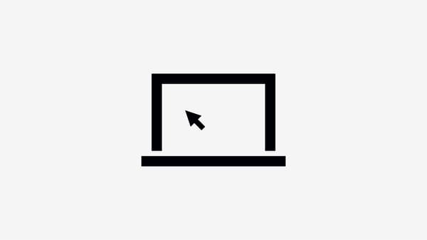 black and white fine line laptop