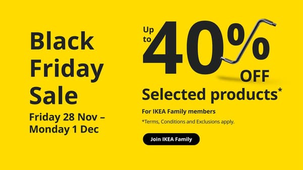 Black Friday Sale - Shop up to 40% off selected products